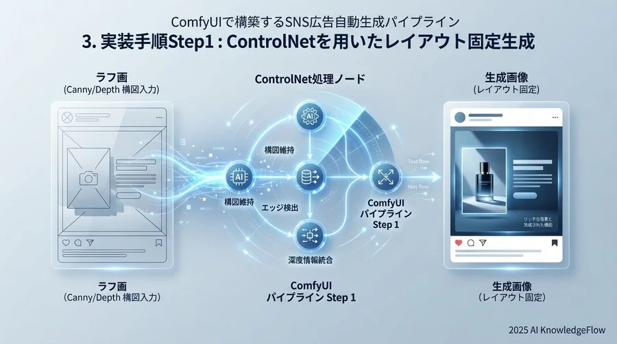 3. 実装手順Step1：ControlNetを用いたレイアウト固定生成 - Section Image