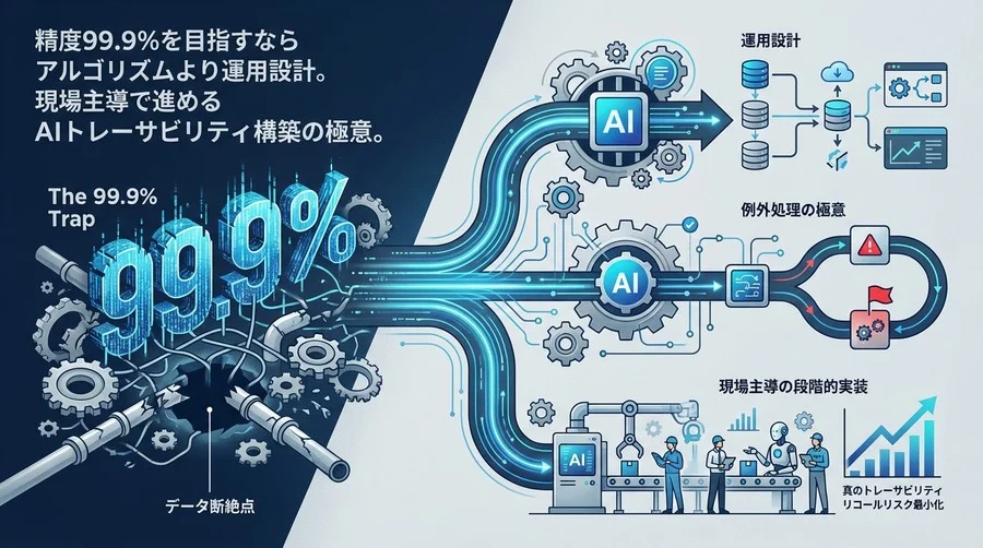 精度99.9%の罠。AI個体識別を製造ラインに定着させる運用設計と例外処理の極意
