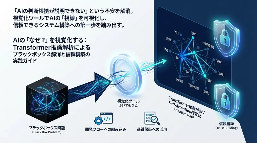 AIの「なぜ？」を視覚化する：Transformer推論解析によるブラックボックス解消と信頼構築の実践ガイド