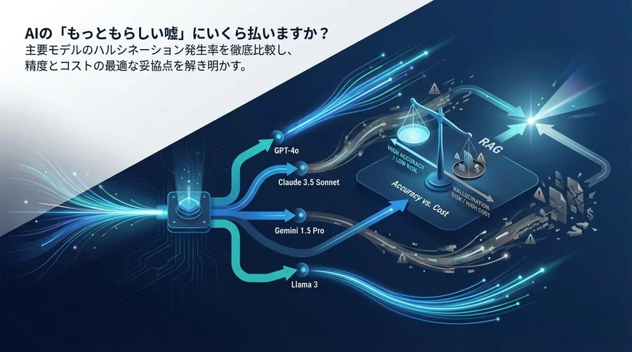 「もっともらしい嘘」にいくら払いますか？LLMハルシネーション率比較とコスト対効果の最適解