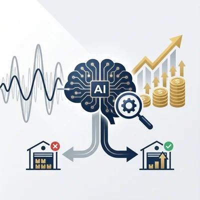 AI需要予測で「精度は高いが在庫は減らない」を防ぐ：季節変動攻略とROI試算の全技術