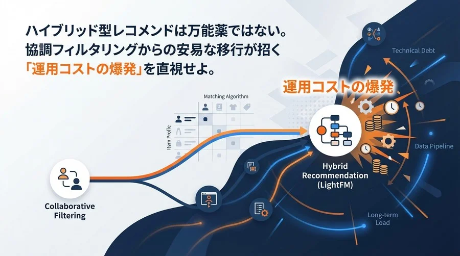 LightFM導入の前に知るべき「運用コストの罠」とハイブリッド型の真実