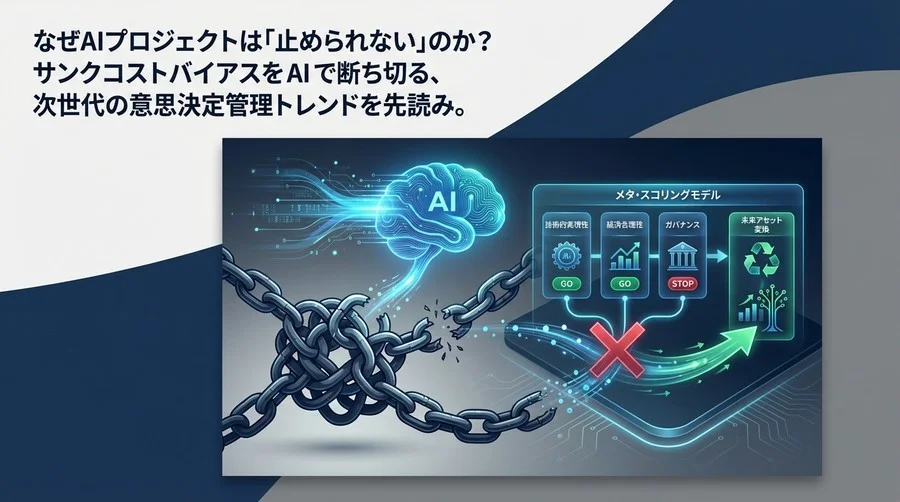 AIプロジェクトの「損切り」を科学する：サンクコストを断ち切る次世代スコアリングモデルと撤退基準
