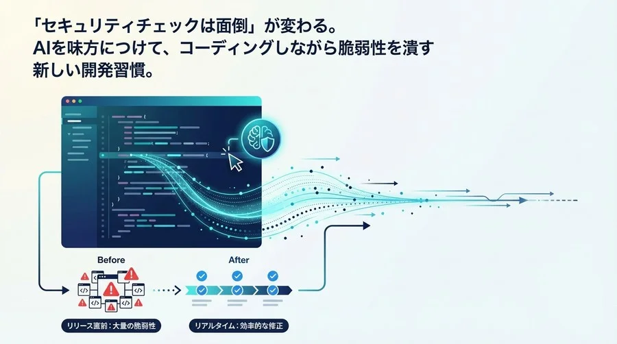 「セキュリティチェックは面倒」が変わる。AIを味方につけてコーディングしながら脆弱性を潰す新習慣