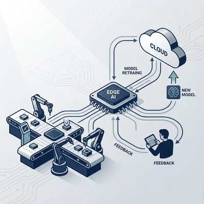 製造ラインのAI異常検知：精度劣化を防ぎ運用を自動化する継続的学習の実践フロー
