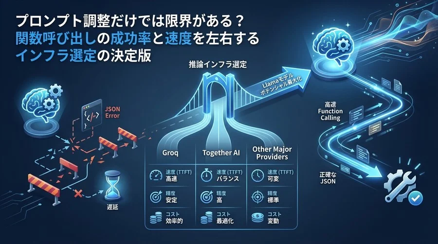 Llamaモデルのエージェントが「遅い・崩れる」と嘆く前に。Tool Useの成功率を劇的に変える推論インフラ選定の技術論