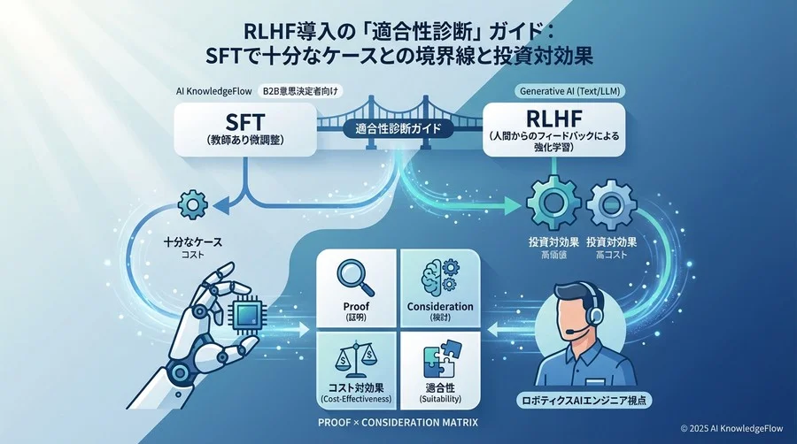 評価フレームワーク：RLHF適合性を測る3つの軸 - Section Image