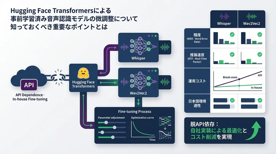 脱API依存：WhisperとWav2Vec2の微調整による精度とコストの徹底比較ベンチマーク