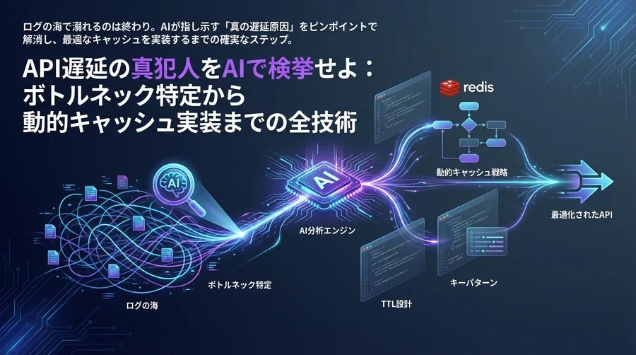 API遅延の真犯人をAIで検挙せよ：ボトルネック特定から動的キャッシュ実装までの全技術