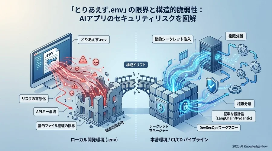 「とりあえず.env」の限界と構造的脆弱性 - Section Image