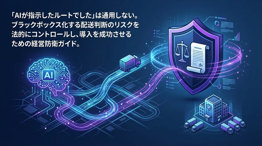「AIの指示でした」は通用しない。自動配車システム導入時の法的責任と契約リスク防衛策