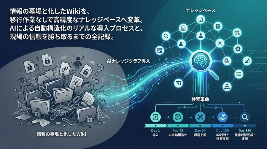 情報の墓場と化したWikiを蘇らせる：AIナレッジグラフ導入180日の全記録と検索革命