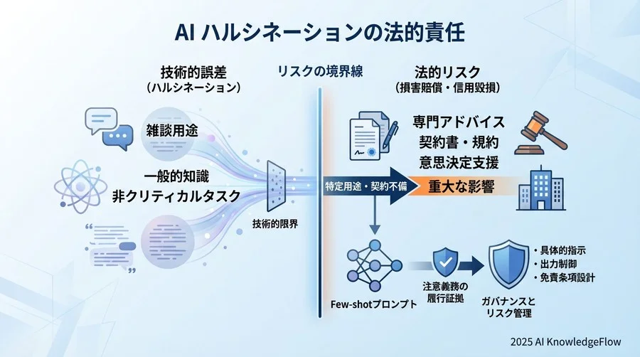 ハルシネーションが「法的リスク」に変わる境界線 - Section Image