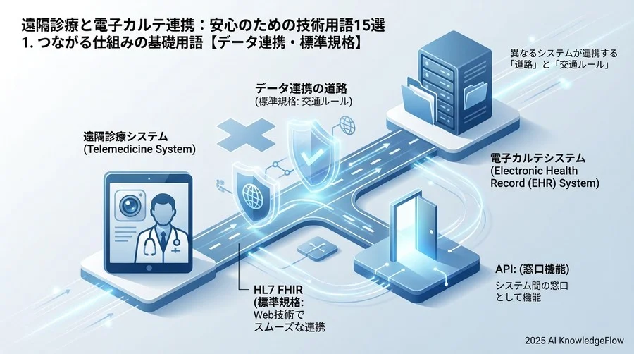 1. つながる仕組みの基礎用語【データ連携・標準規格】 - Section Image