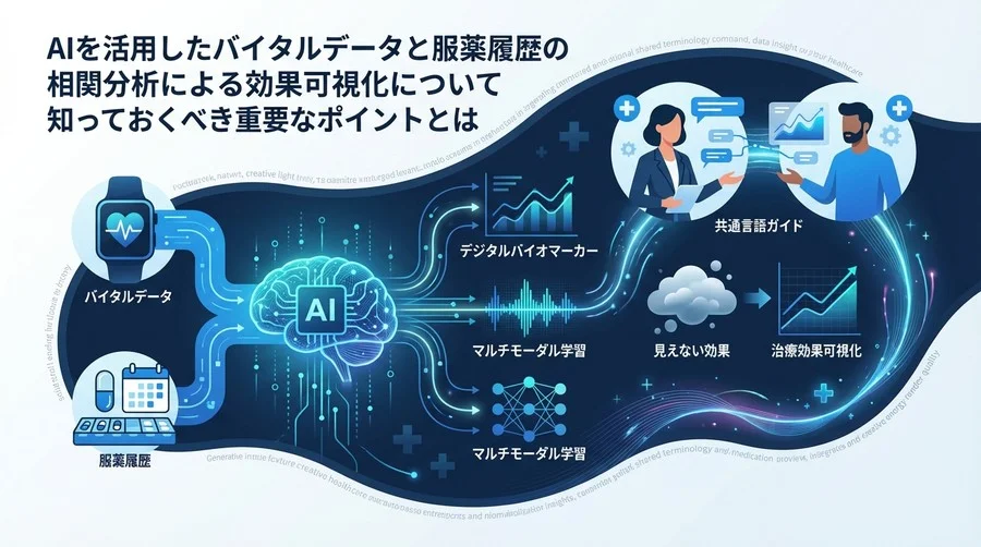 バイタルデータ×服薬履歴のAI分析：見えない効果を可視化する「共通言語」ガイド