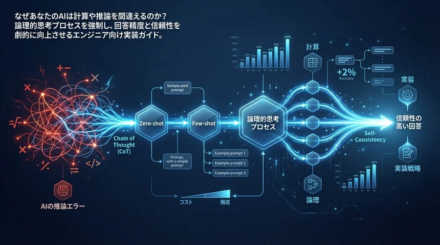 なぜAIは推論を誤るのか？CoTによる論理的思考プロセスの強制と実装戦略