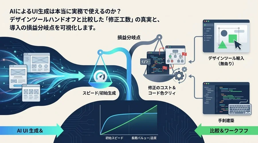 FlutterFlow AIの実務適用性検証：生成UIの「修正コスト」と「コード品質」から見る導入の損益分岐点