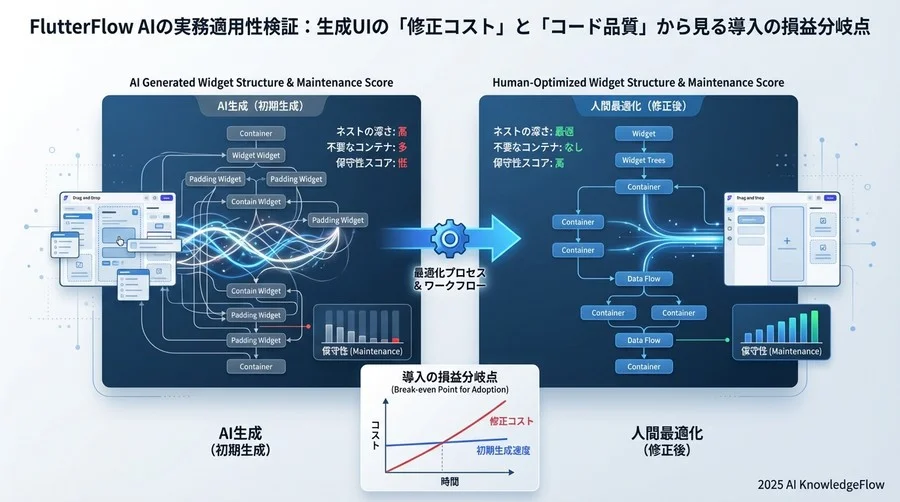 検証結果②：生成されるウィジェット構造と保守性スコア - Section Image