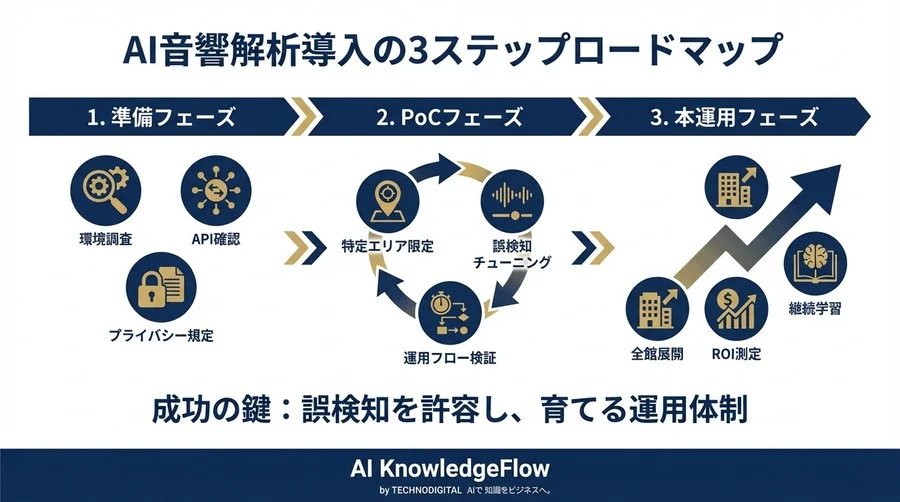 防犯カメラの「死角」を音でカバーする：AI音響解析×映像連携の運用実装論 - Conclusion Image