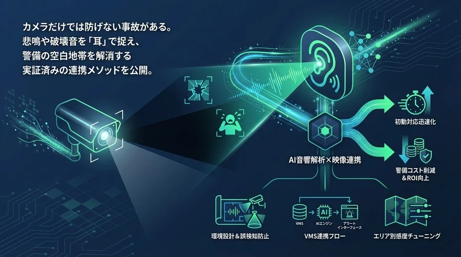 防犯カメラの「死角」を音でカバーする：AI音響解析×映像連携の運用実装論