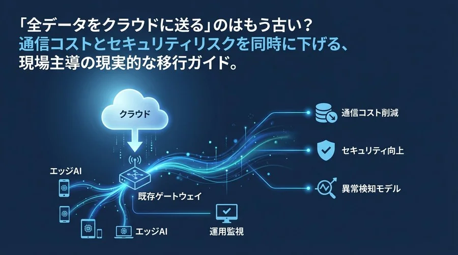 クラウド破産を防ぐ！既存ゲートウェイで始めるエッジAI分散処理の現実的導入手順