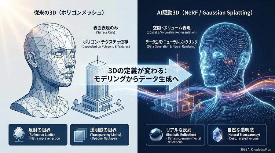 技術の本質的理解：NeRFとGaussian Splattingが変えた「3Dの定義」 - Section Image