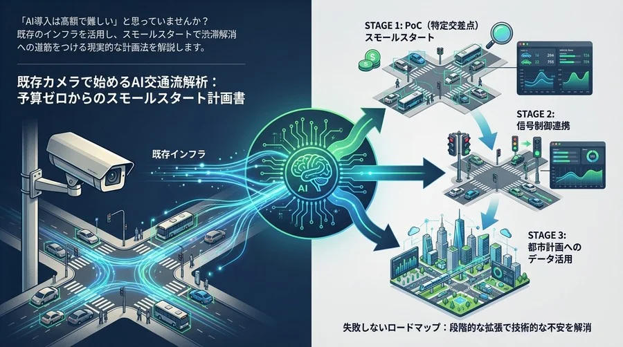 既存カメラで始めるAI交通流解析：予算ゼロからのスモールスタート計画書
