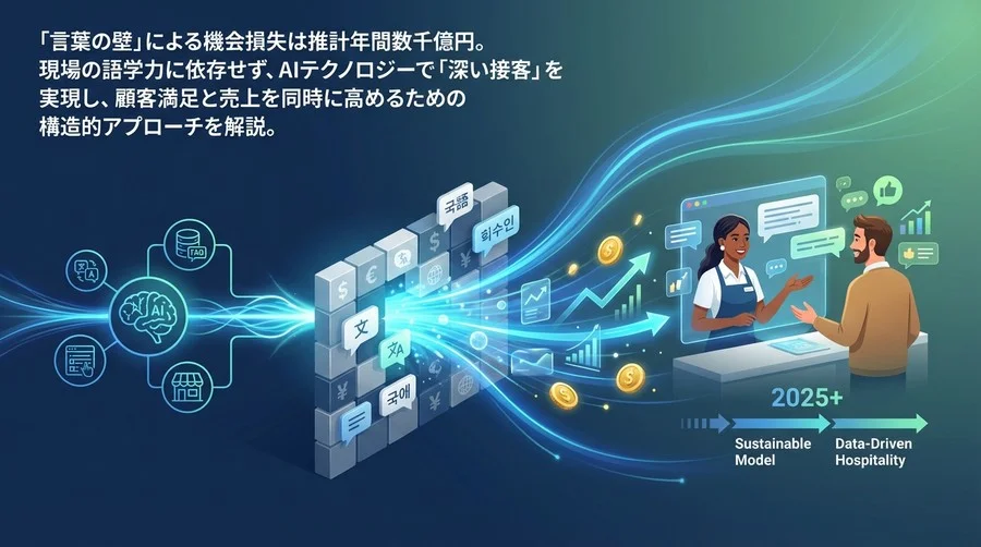 インバウンド接客の「言語の壁」を資産に変える：AI翻訳×FAQによる店舗オペレーション再構築論