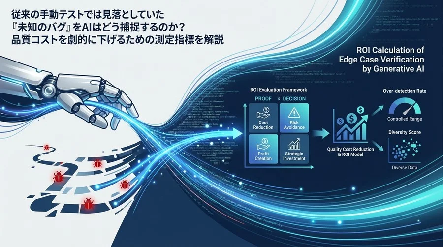 生成AIによるエッジケース検証のROI算出：品質コストを劇的に下げるための測定指標と経営判断