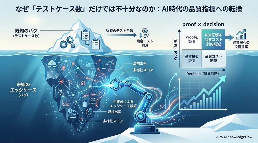 なぜ「テストケース数」だけでは不十分なのか：AI時代の品質指標への転換 - Section Image