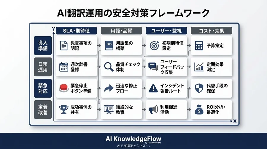 「AI翻訳の誤訳が怖い」CS責任者へ捧ぐ、炎上を防ぐ“守り”の運用設計図 - Conclusion Image