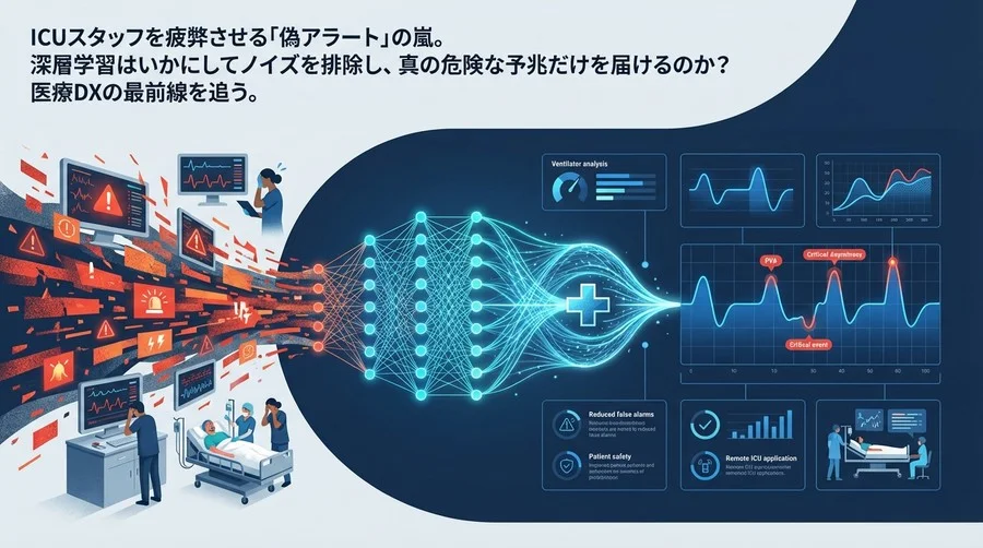 ICUのアラート疲労を深層学習で断つ：人工呼吸器波形解析が拓く「静かなる見守り」への転換