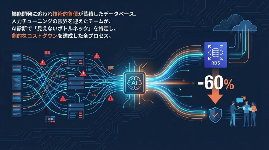 【実録】専任DBA不在の組織がAI実行計画分析でAWSコストを60%削減した全プロセス