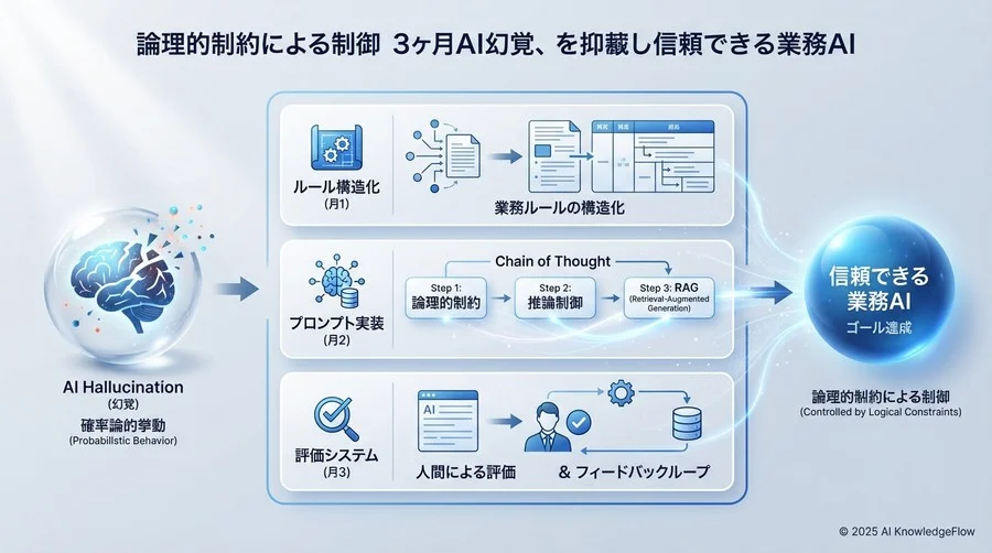 ロードマップ全体像：3ヶ月で「信頼できるAI」を作る - Section Image
