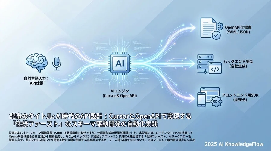 なぜ「AI×スキーマ駆動」がAPI開発の最適解なのか - Section Image