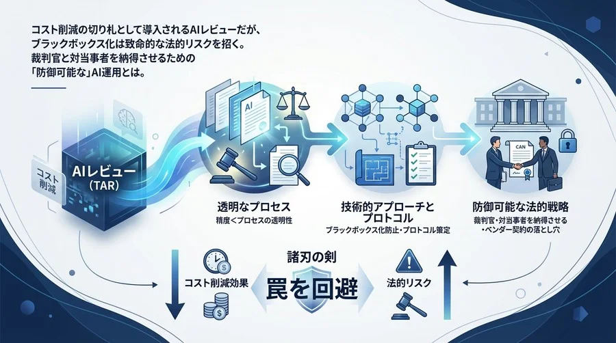 コスト削減の罠を回避せよ：国際訴訟で「勝てる」AIレビューの法的防御戦略