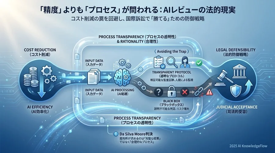 「精度」よりも「プロセス」が問われる：AIレビューの法的現実 - Section Image