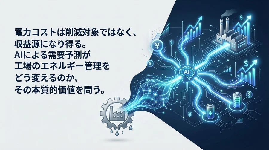 電力コストを収益に変える経営戦略：AI需要予測とデマンドレスポンス最適化の実践論