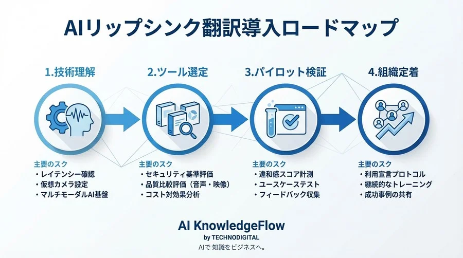 「字幕を読む会議」からの脱却：AIリップシンク翻訳導入の実践ロードマップ - Conclusion Image