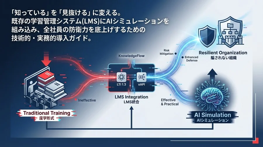 会社の研修をアップデート：AIシミュレーションとLMSの統合
