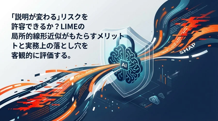 「説明が変わる」リスクを許容できるか？LIMEの局所的線形近似がもたらすメリットと実務上の落とし穴