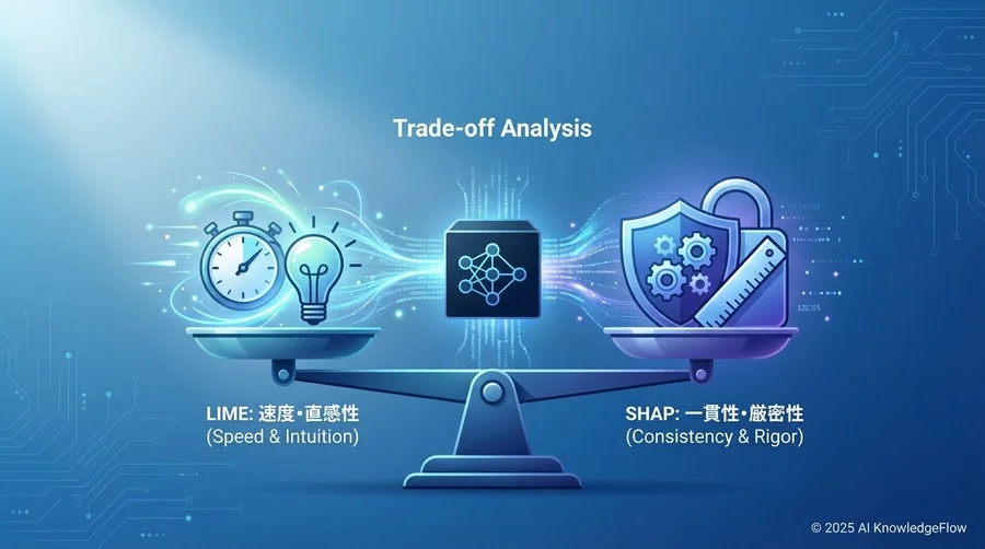 代替案比較：SHAP vs LIME トレードオフ分析 - Section Image