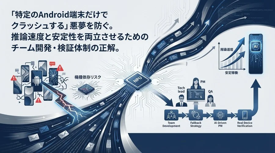 NPU導入の「機種依存」リスクを乗り越える。モバイルAI高速化と安定稼働を両立するチーム開発の正解