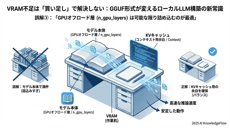 誤解③：「GPUオフロード層（n_gpu_layers）は可能な限り詰め込むのが最適」 - Section Image 3