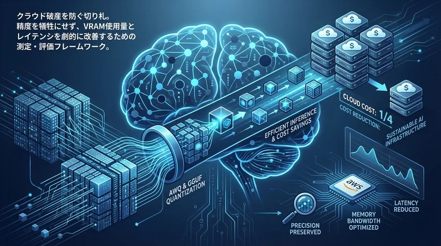 AWQ・GGUFで実現する推論コスト1/4の衝撃：AI経営を変える量子化戦略の全貌