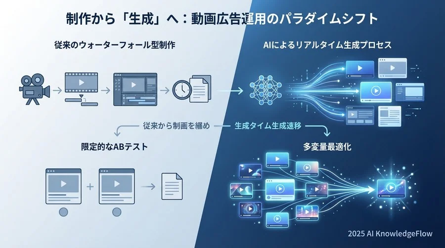 制作から「生成」へ：動画広告運用のパラダイムシフト - Section Image