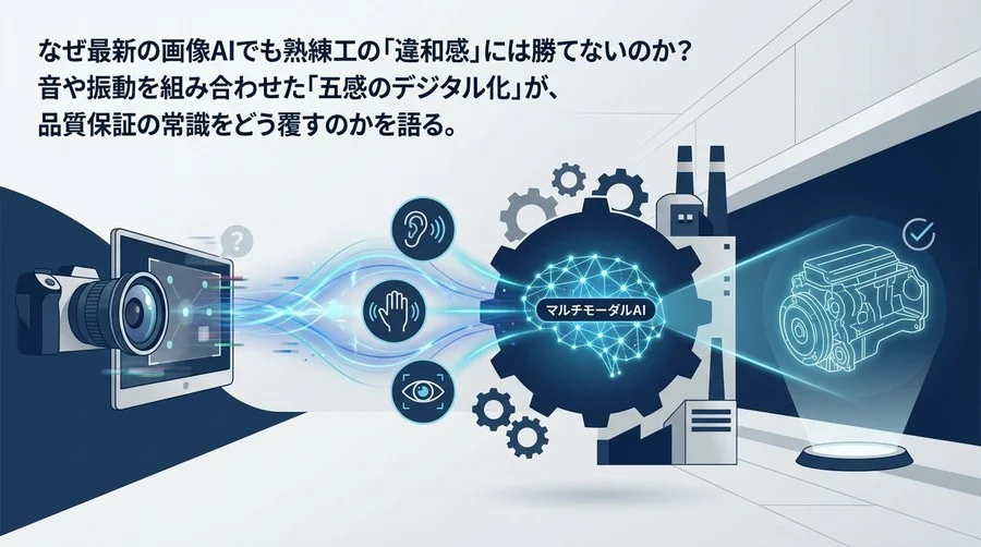なぜ最新画像AIも熟練工の違和感に負ける？五感デジタル化で挑む品質保証の新常識