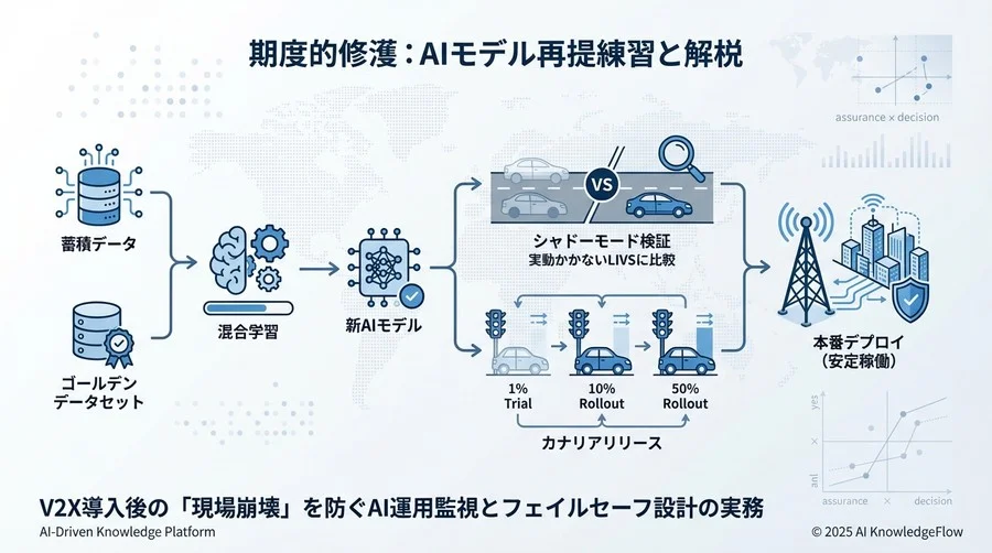 定期メンテナンス：AIモデルの再学習とデプロイ - Section Image