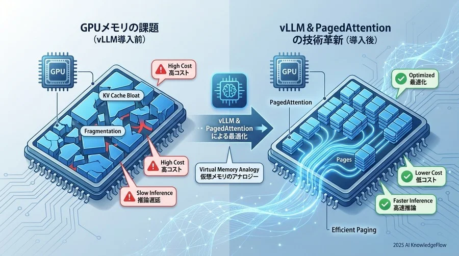 vLLMの中核技術：OSの発想を取り入れた革新用語 - Section Image
