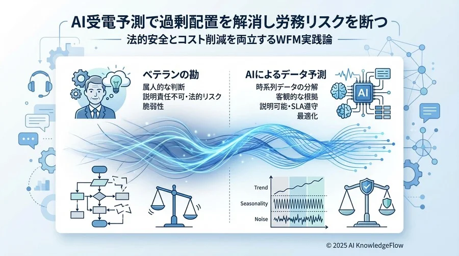 時系列予測AIが解決する「勘と経験」の法的脆弱性 - Section Image